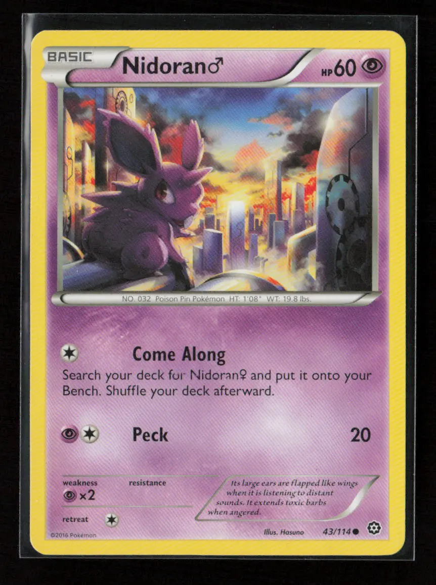 Nidoran M Common Xy - Steam Siege 43/114 Lp 1