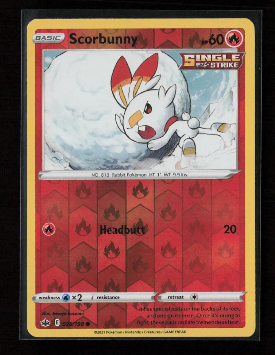 Scorbunny Common Swsh06: Chilling Reign 026/198 Nm 1