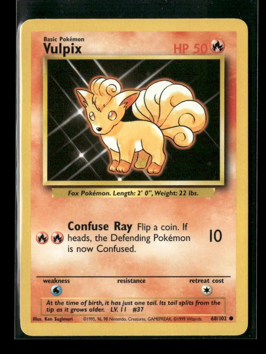 Vulpix Common Base Set 068/102 Lp 1