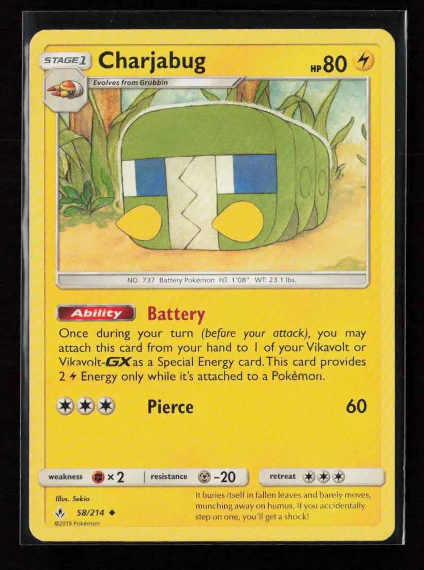 Charjabug Uncommon Sm - Unbroken Bonds 58/214 Lp 1