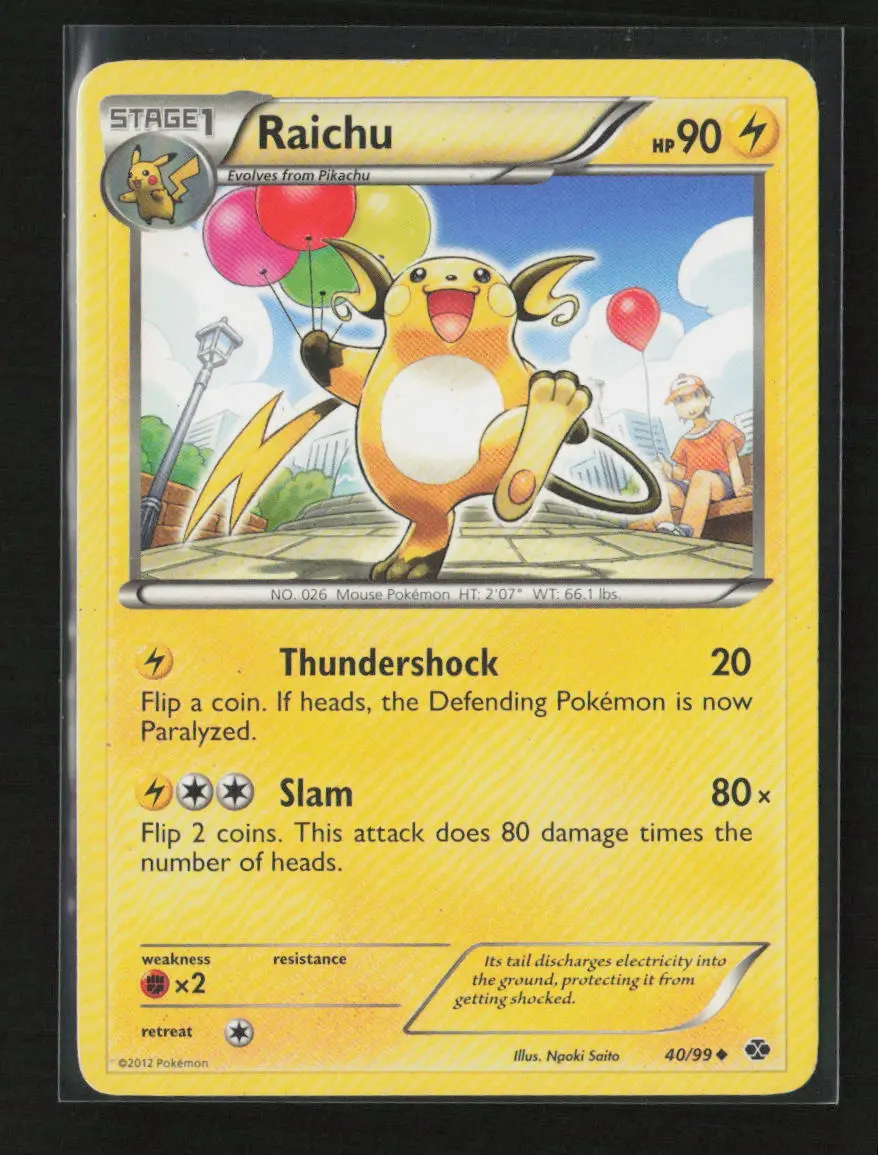 Raichu Uncommon Next Destinies 40/99 Mp 1