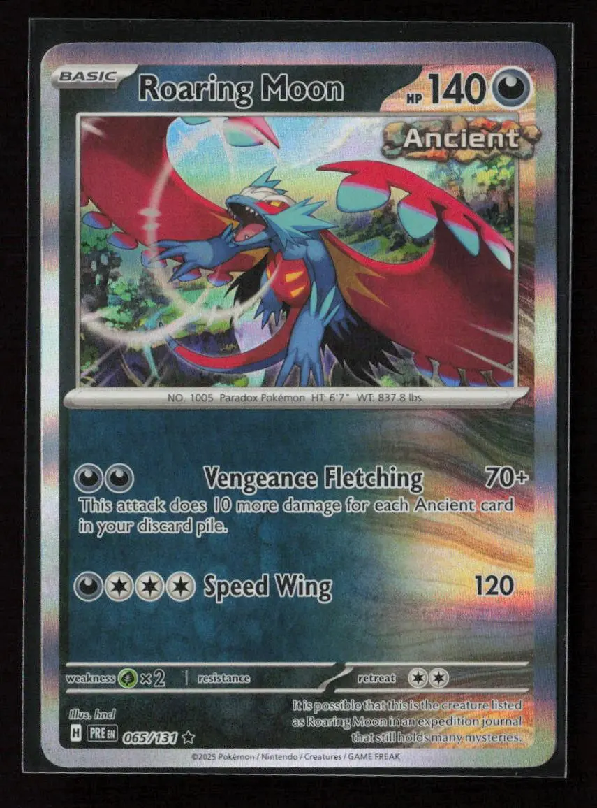 Roaring Moon (Poke Ball Pattern) Rare Sv: Prismatic Evolutions 065/131 Nm 1