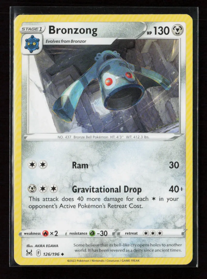 Bronzong Uncommon Swsh11: Lost Origin 126/196 Lp 1
