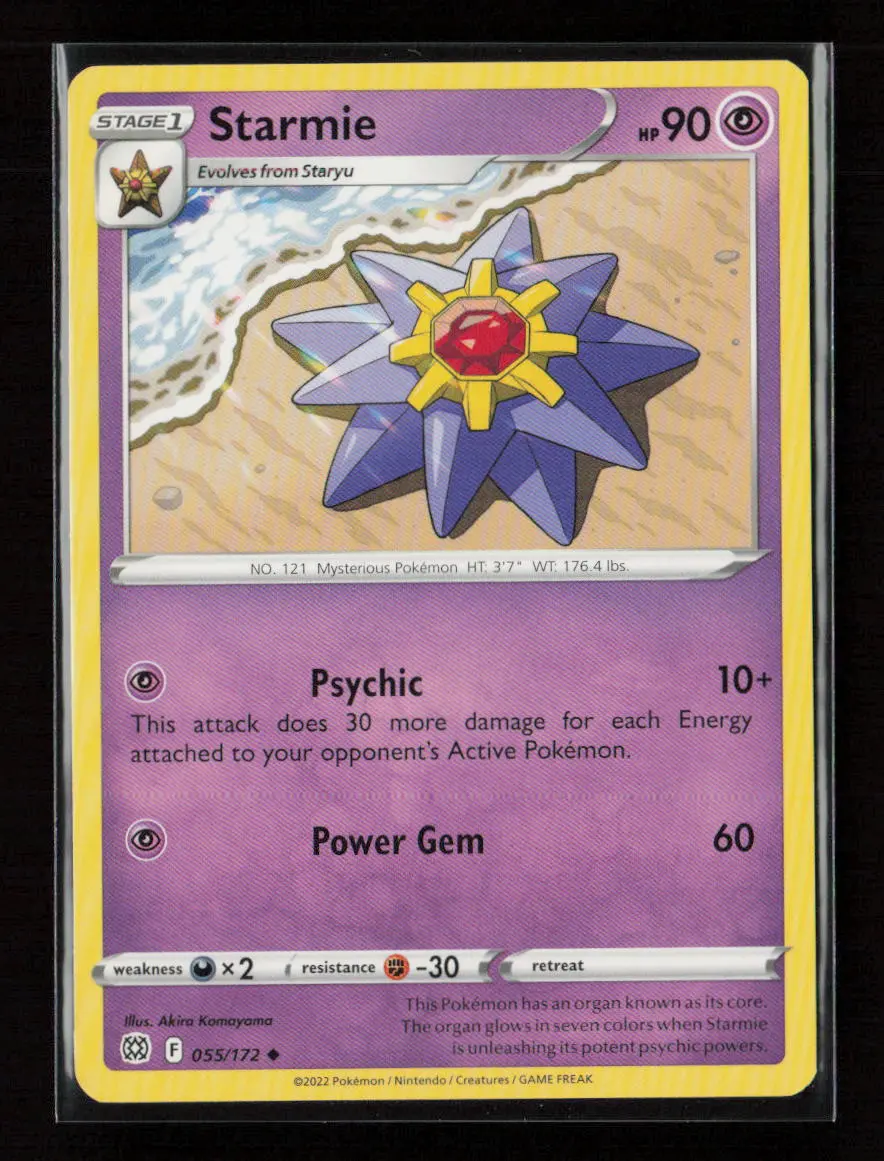 Starmie Uncommon Swsh09: Brilliant Stars 055/172 Lp 1