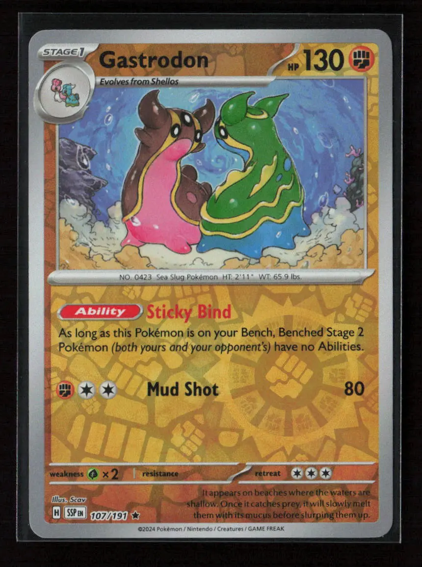 Gastrodon Rare Sv08: Surging Sparks 107/191 Nm 1