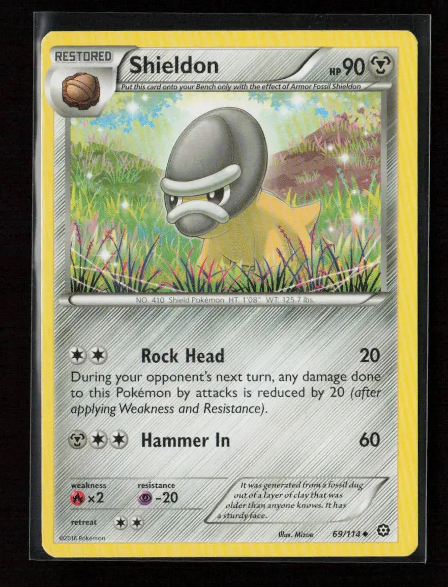 Shieldon Uncommon Xy - Steam Siege 69/114 Nm 1