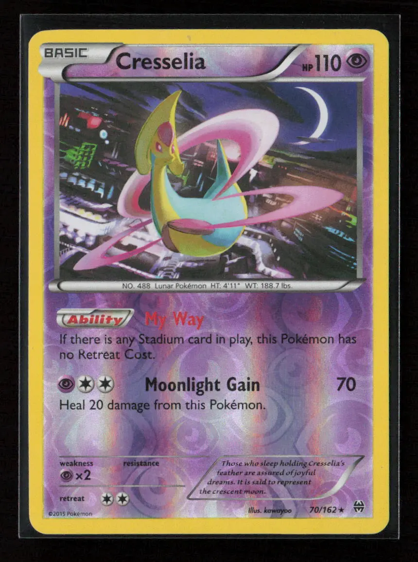 Cresselia Rare Xy - Breakthrough 70/162 Lp 1