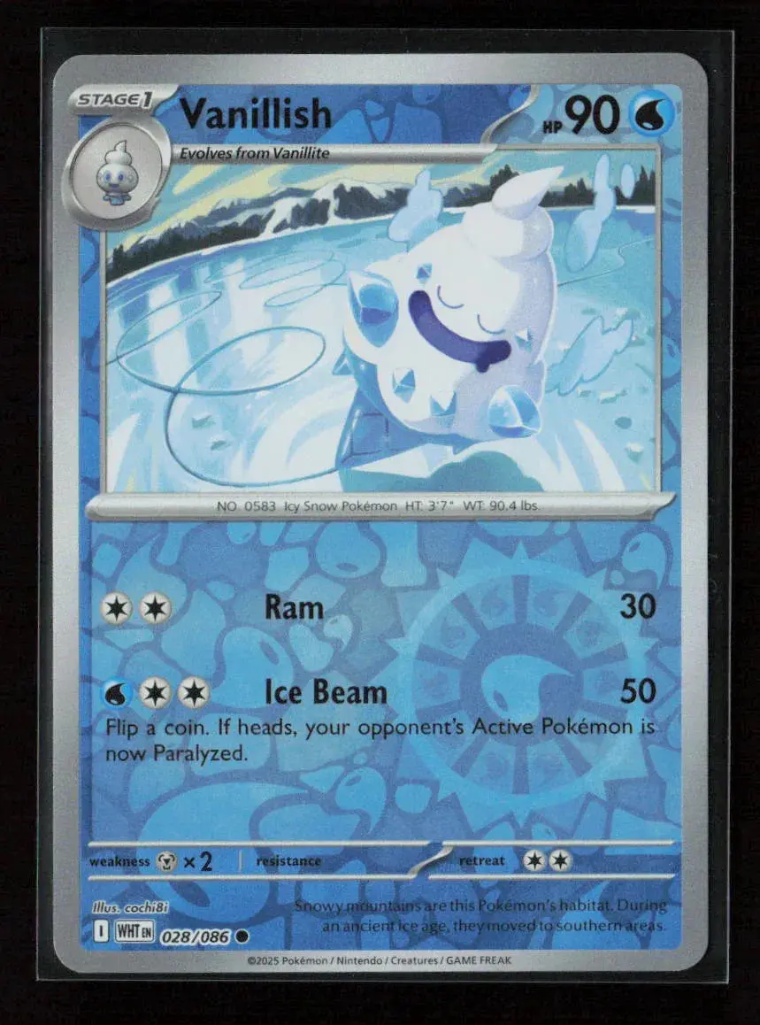 Vanillish Common Sv: White Flare 028/086 Nm 1