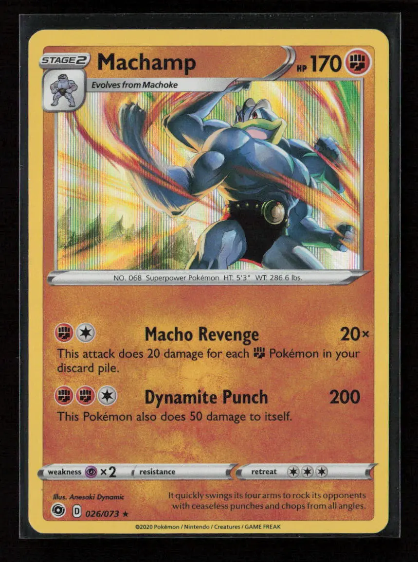 Machamp Holo Rare Champion's Path 26/73 Lp 1