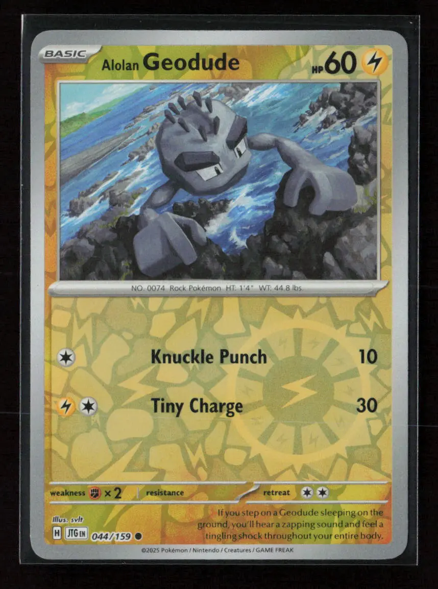 Alolan Geodude Common Sv09: Journey Together 044/159 Nm 1