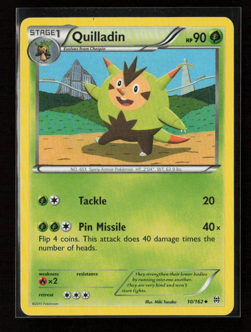 Quilladin Uncommon Xy - Breakthrough 10/162 Mp 1