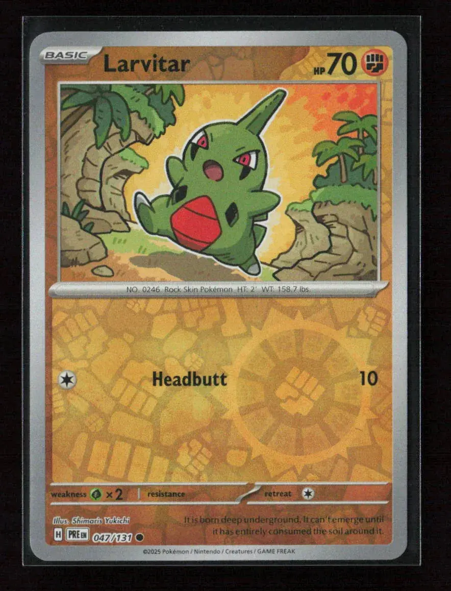 Larvitar Common Sv: Prismatic Evolutions 047/131 Nm 1