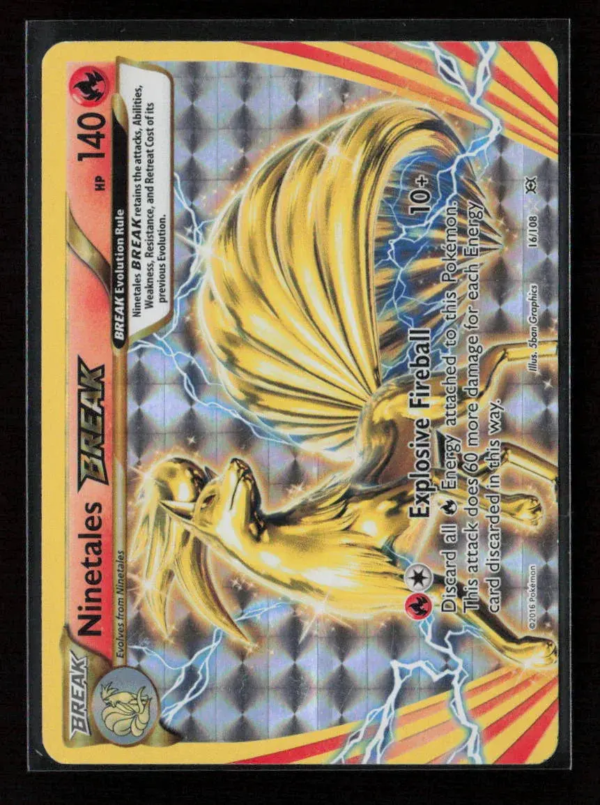 Ninetales Break Rare Break Xy - Evolutions 16/108 Lp 1