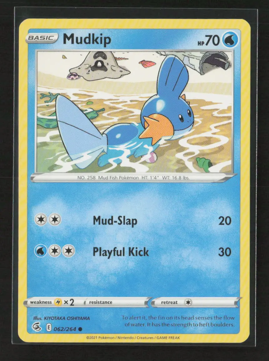 Mudkip Common Swsh08: Fusion Strike 062/264 Lp 1