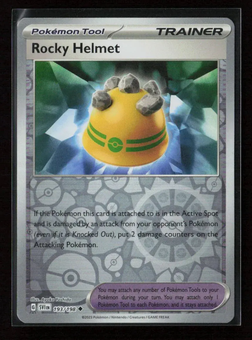 Rocky Helmet Uncommon Sv01: Scarlet & Violet Base Set 193/198 Nm 1