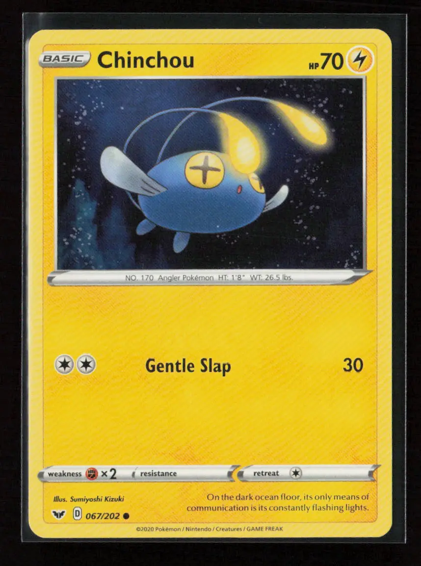 Chinchou (067) Common Swsh01: Sword & Shield Base Set 067/202 Lp 1