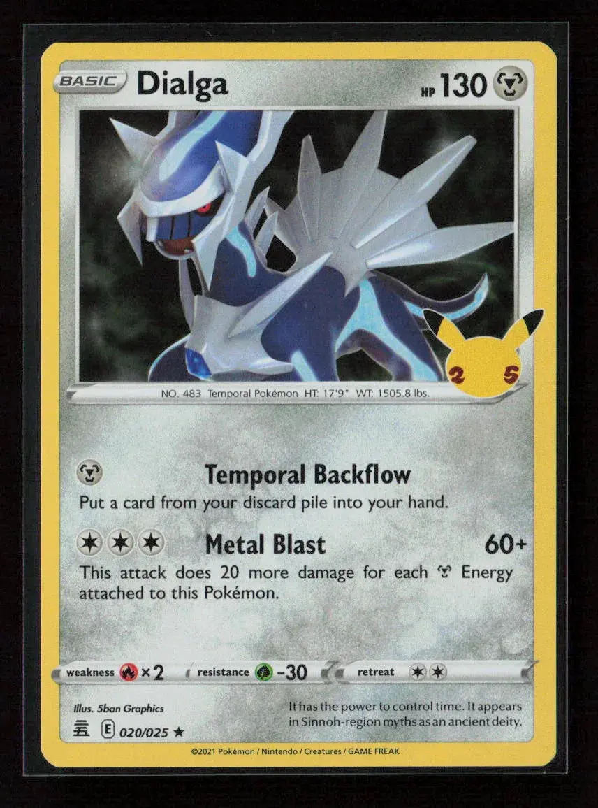 Dialga Holo Rare Celebrations 020/025 Nm 1