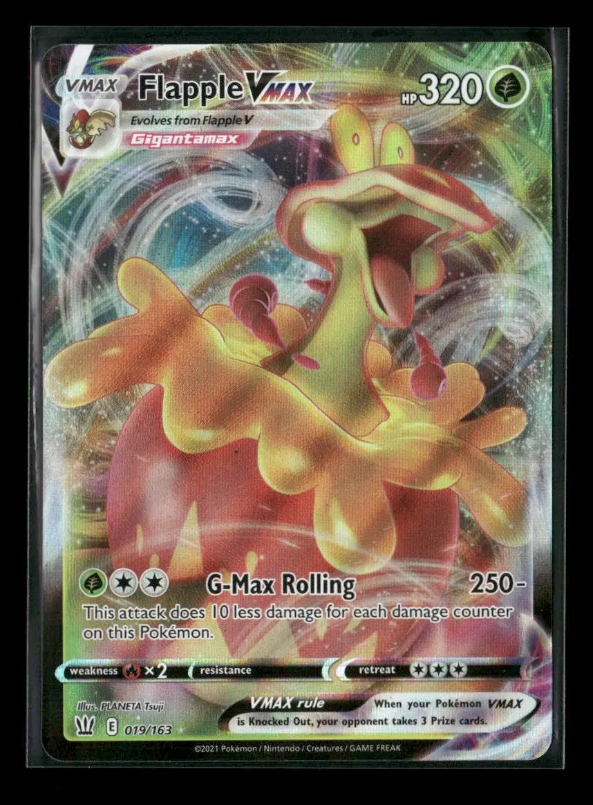 Flapple Vmax Ultra Rare Swsh05: Battle Styles 019/163 Nm 1