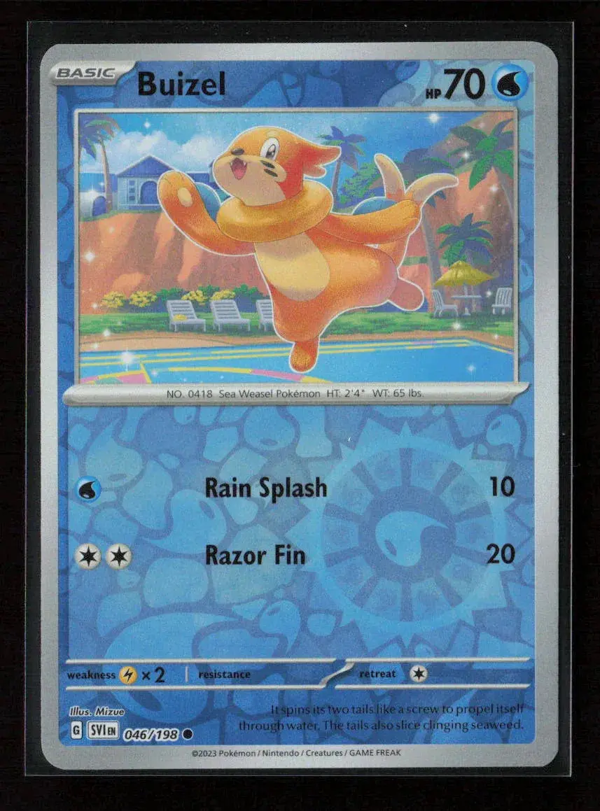 Buizel Common Sv01: Scarlet & Violet Base Set 046/198 Nm 1