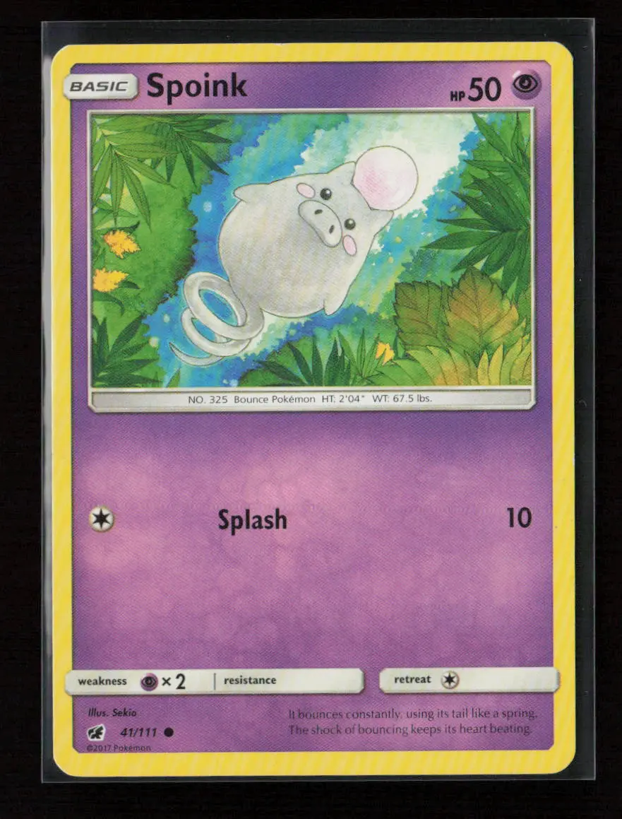 Spoink Common Sm - Crimson Invasion 41/111 Lp 1