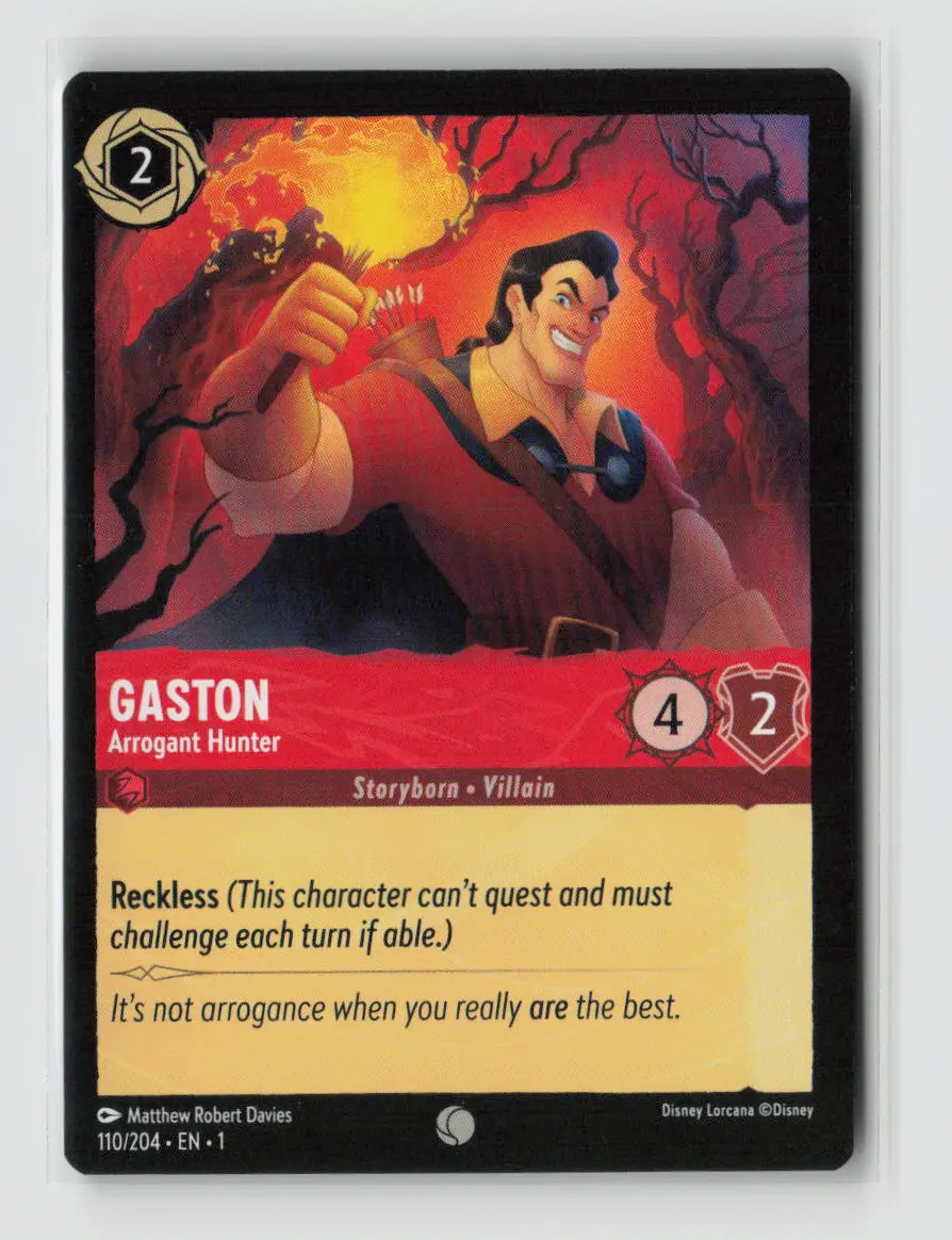 Gaston - Arrogant Hunter Common Fabled 115/204 Nm 1