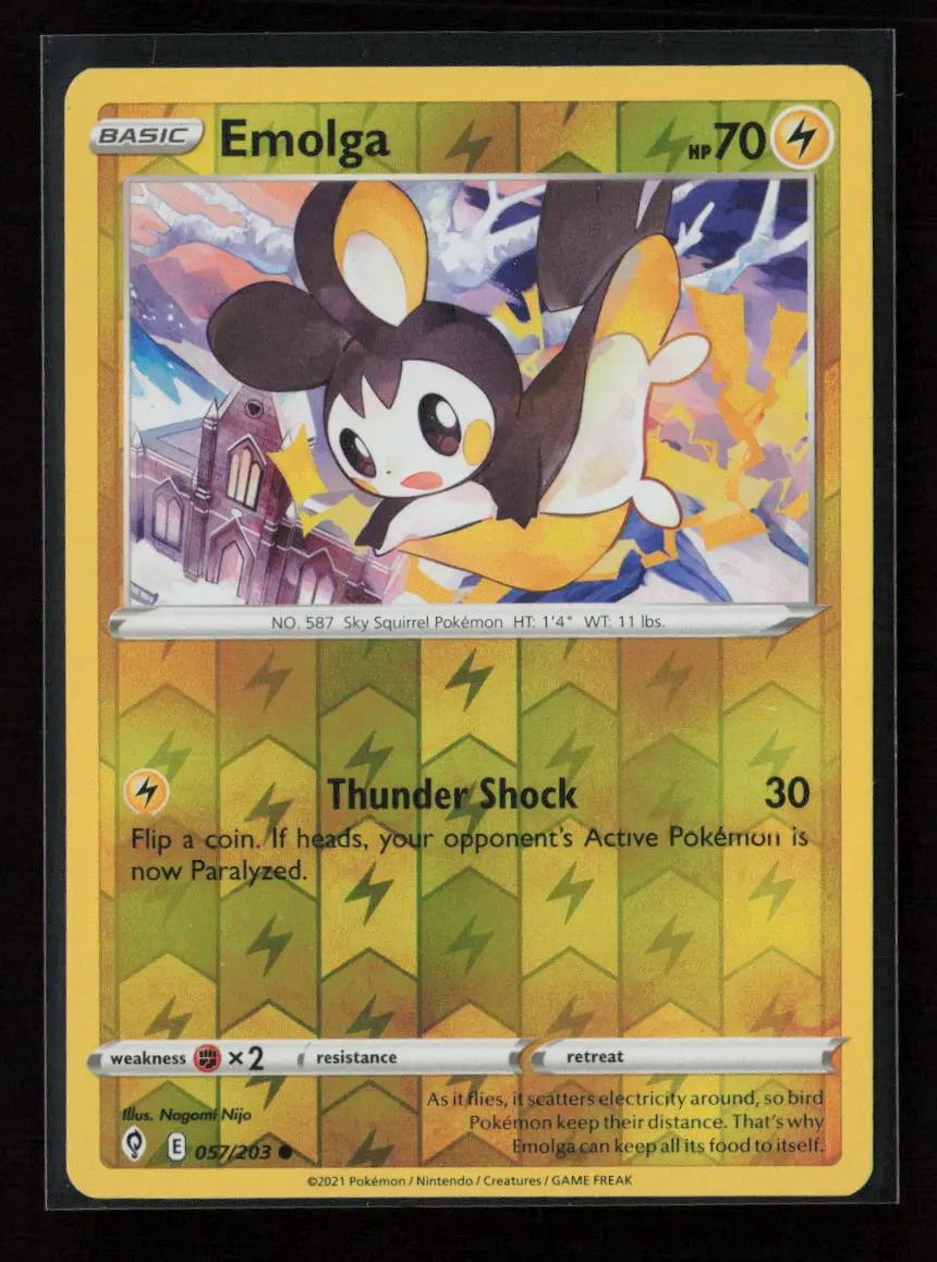 Emolga Common Swsh07: Evolving Skies 057/203 Nm 1