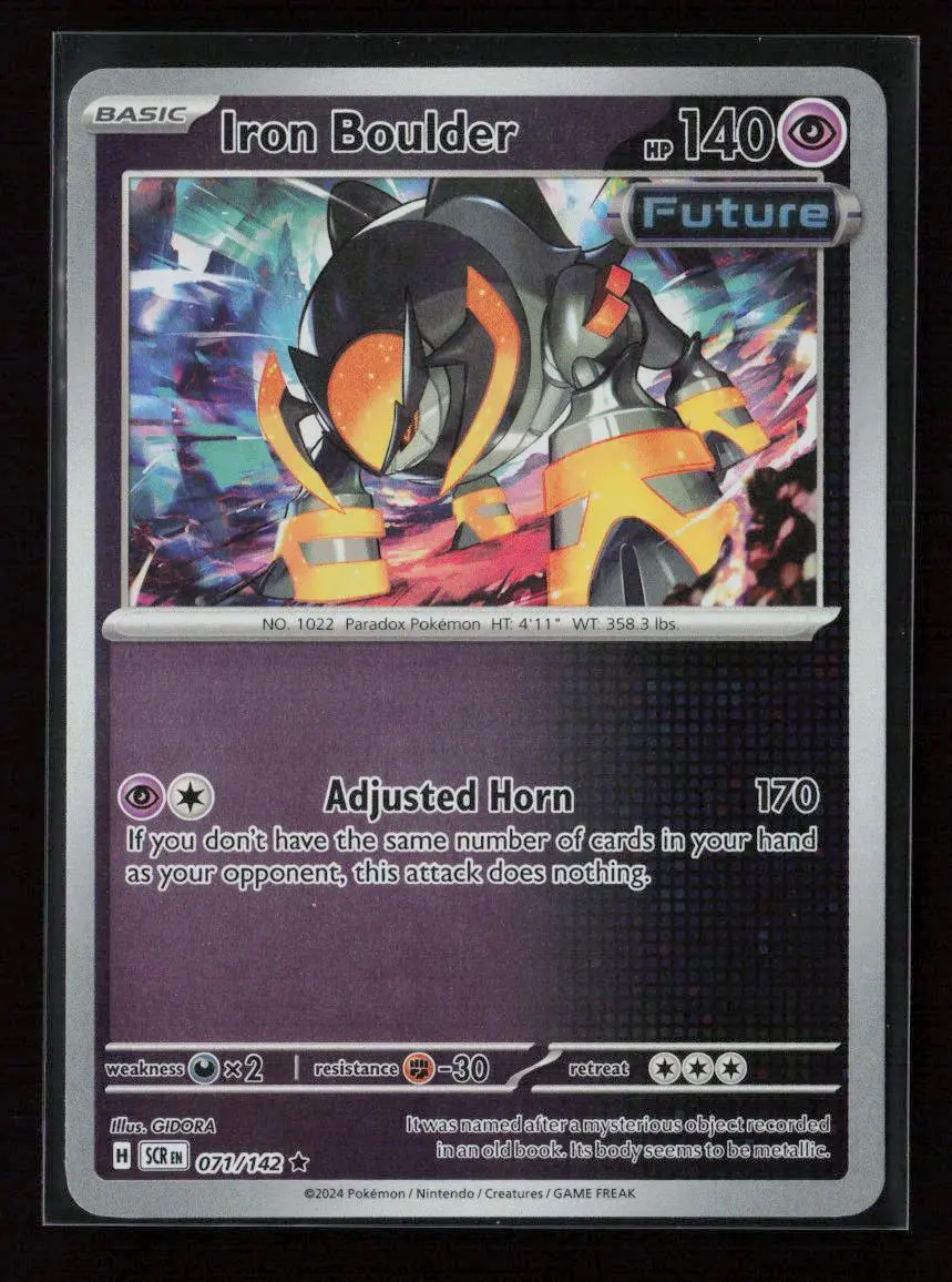 Iron Boulder Rare Sv07: Stellar Crown 071/142 Nm 1