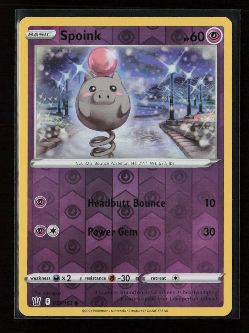 Spoink Common Swsh05: Battle Styles 055/163 Lp 1