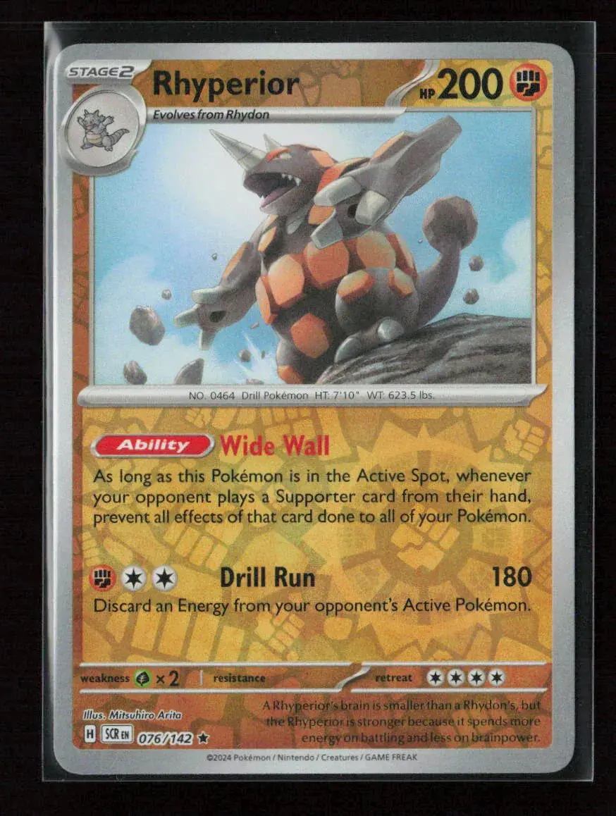 Rhyperior Rare Sv07: Stellar Crown 076/142 Nm 1