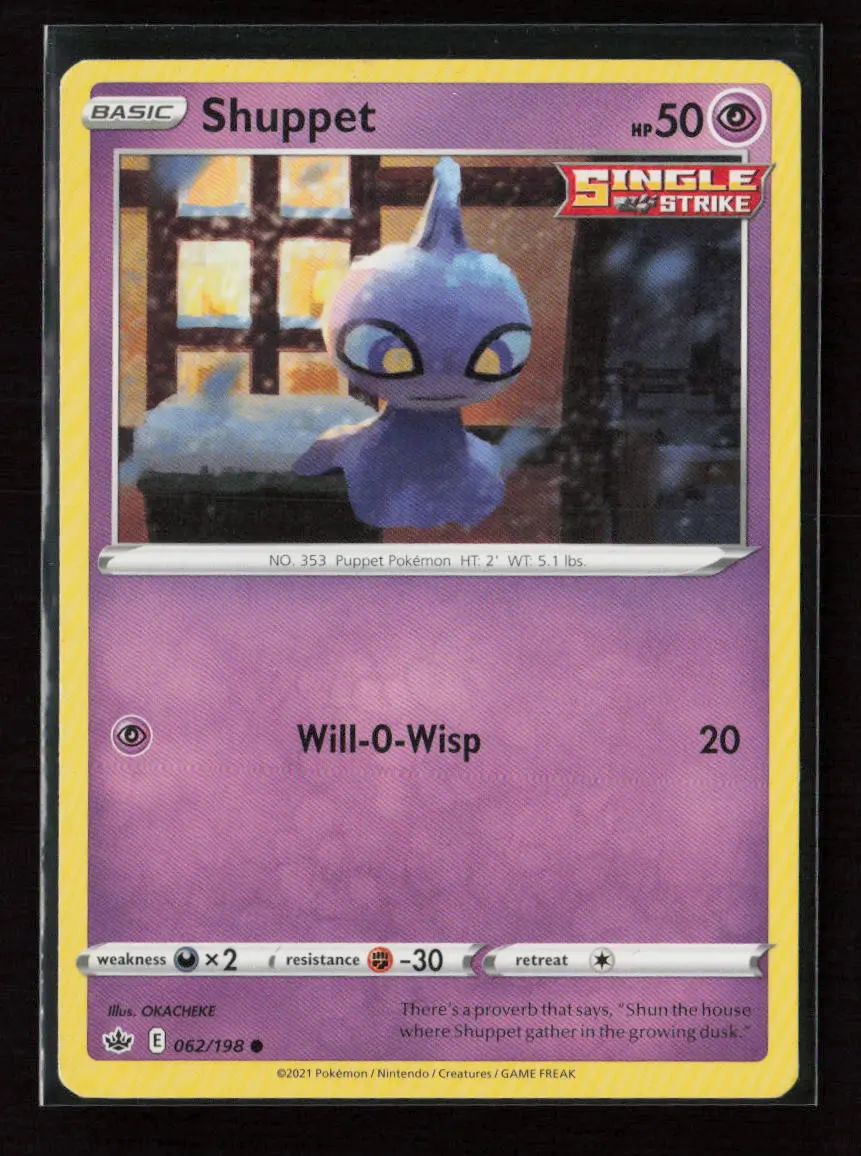 Shuppet Common Swsh06: Chilling Reign 062/198 Lp 1