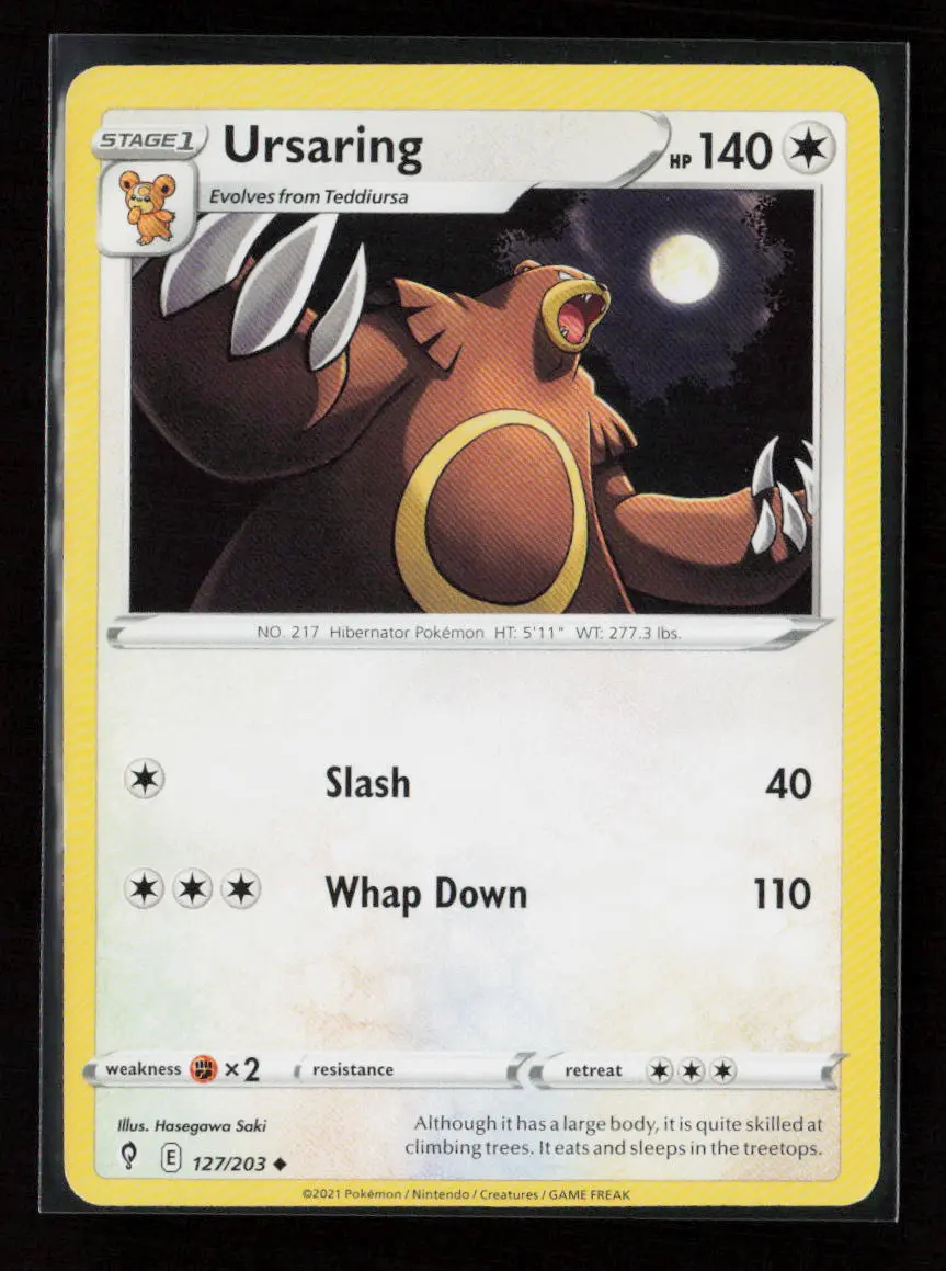 Ursaring Uncommon Swsh07: Evolving Skies 127/203 Lp 1