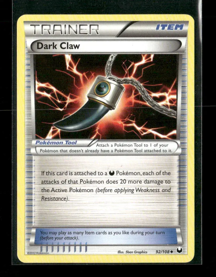 Dark Claw Uncommon Dark Explorers 92/108 Lp 1