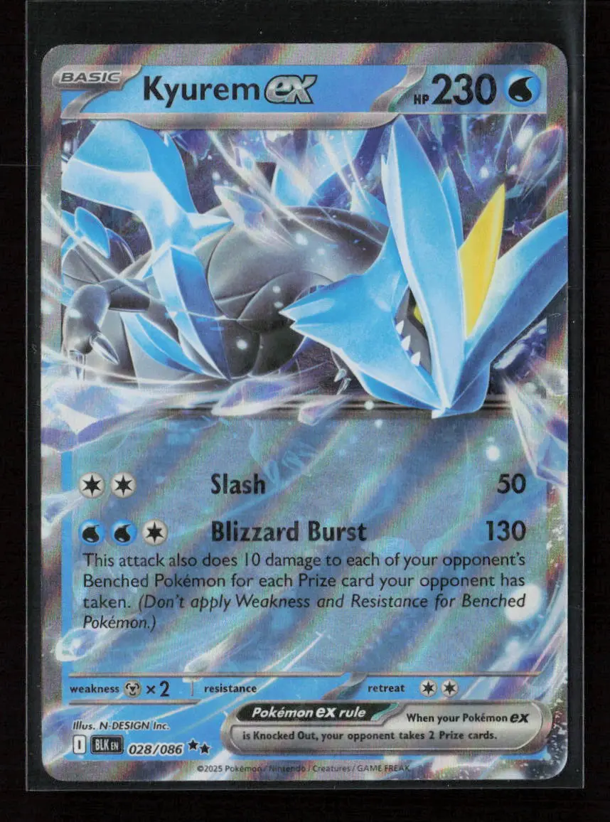 Kyurem Ex Double Rare Sv: Black Bolt 028/086 Nm 1