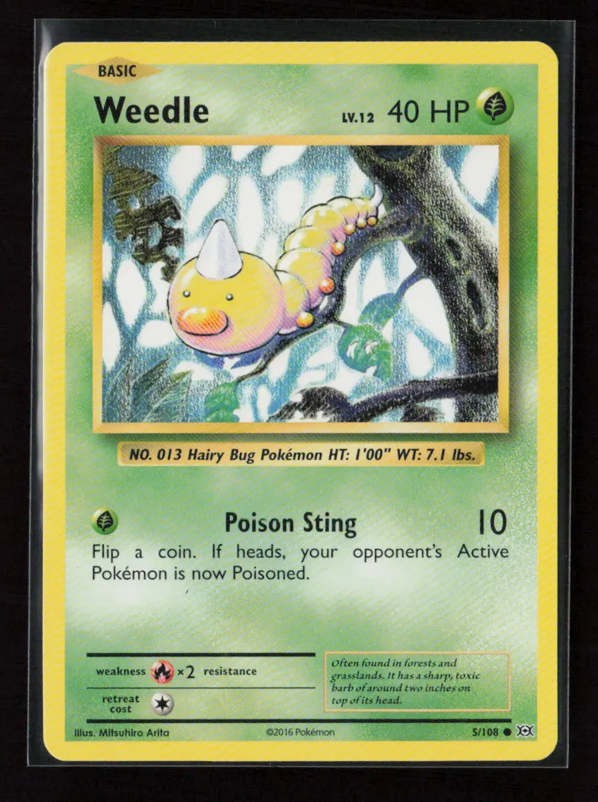 Weedle Common Xy - Evolutions 5/108 Lp 1