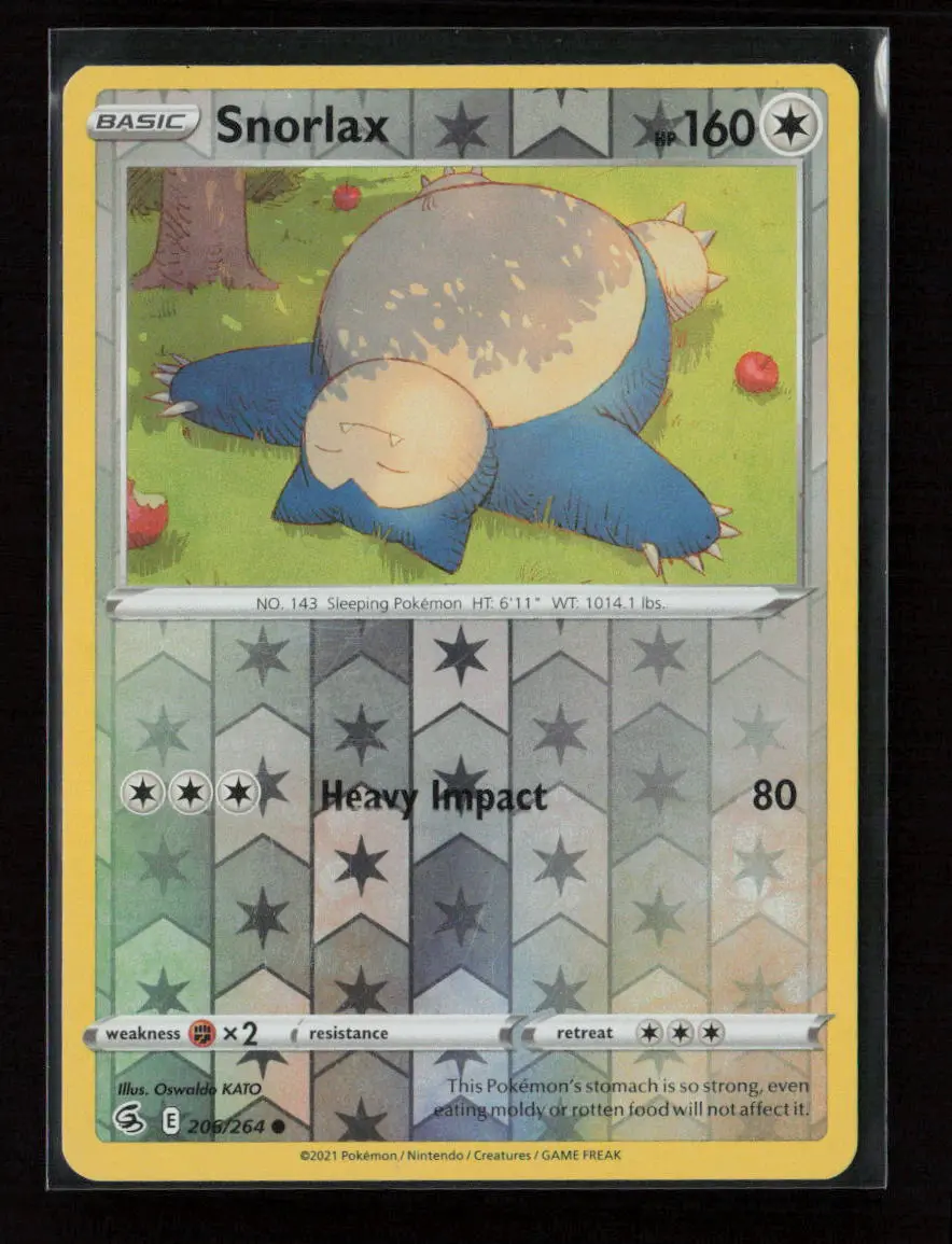 Snorlax Common Swsh08: Fusion Strike 206/264 Nm 1