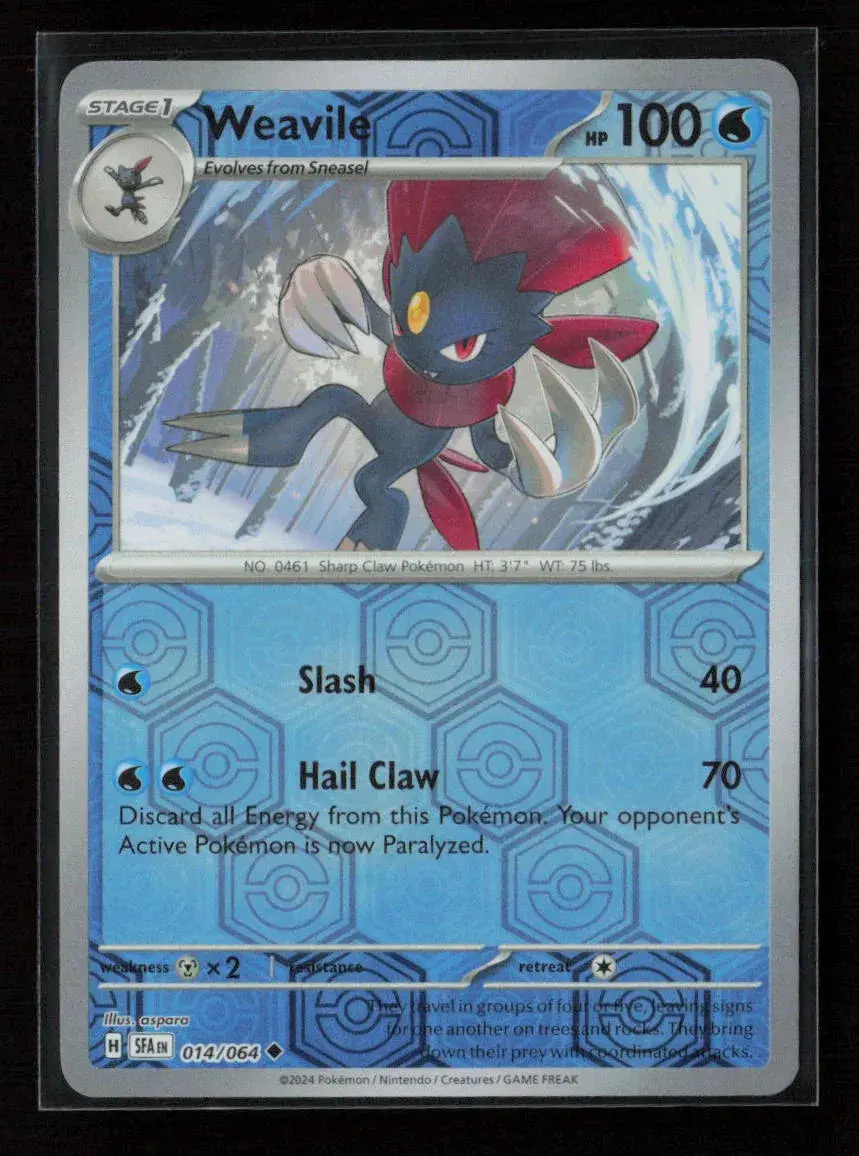 Weavile Uncommon Sv: Shrouded Fable 014/064 Nm 1