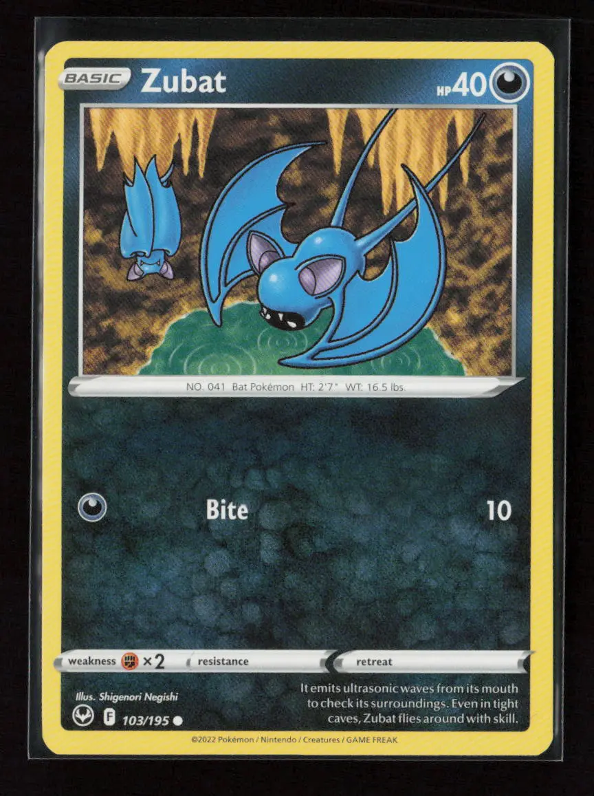 Zubat Common Swsh12: Silver Tempest 103/195 Lp 1