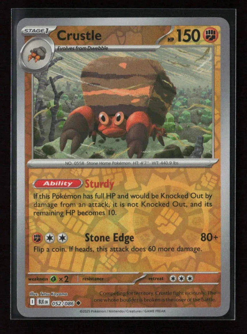 Crustle Uncommon Sv: Black Bolt 052/086 Nm 1