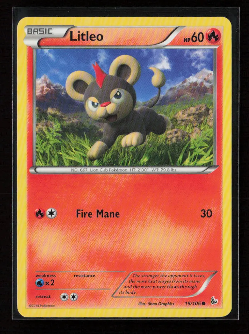 Litleo (19) Common Xy - Flashfire 19/106 Lp 1