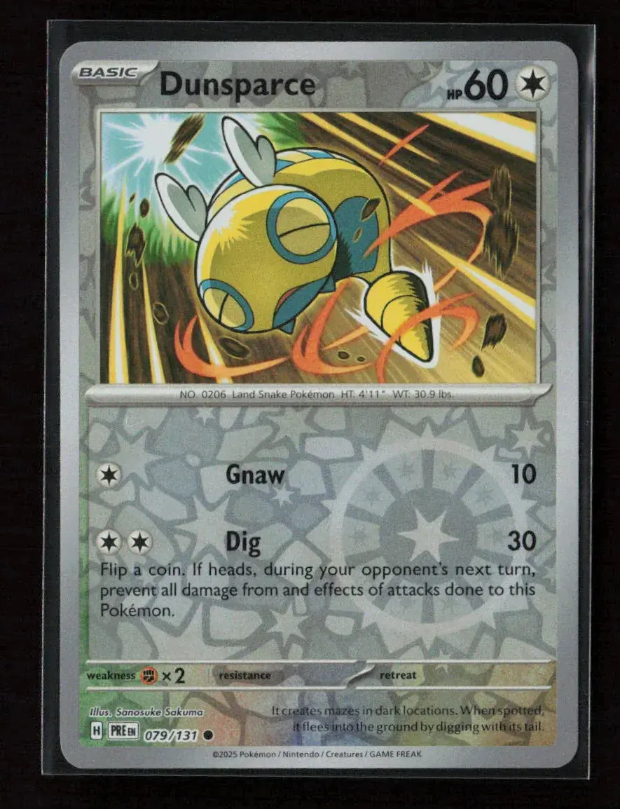 Dunsparce Common Sv: Prismatic Evolutions 079/131 Nm 1