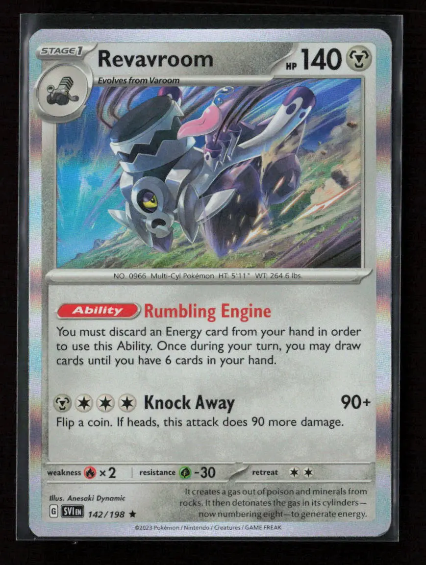 Revavroom Rare Sv01: Scarlet & Violet Base Set 142/198 Nm 1