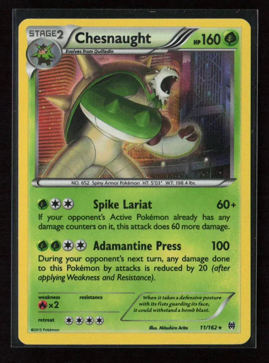Chesnaught Holo Rare Xy - Breakthrough 11/162 Nm 1