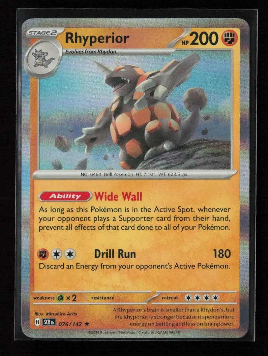 Rhyperior Rare Sv07: Stellar Crown 076/142 Nm 1