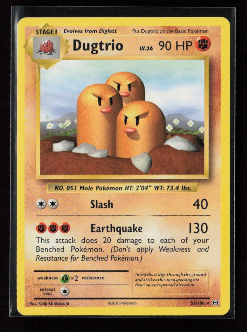 Dugtrio Rare Xy - Evolutions 56/108 Lp 1