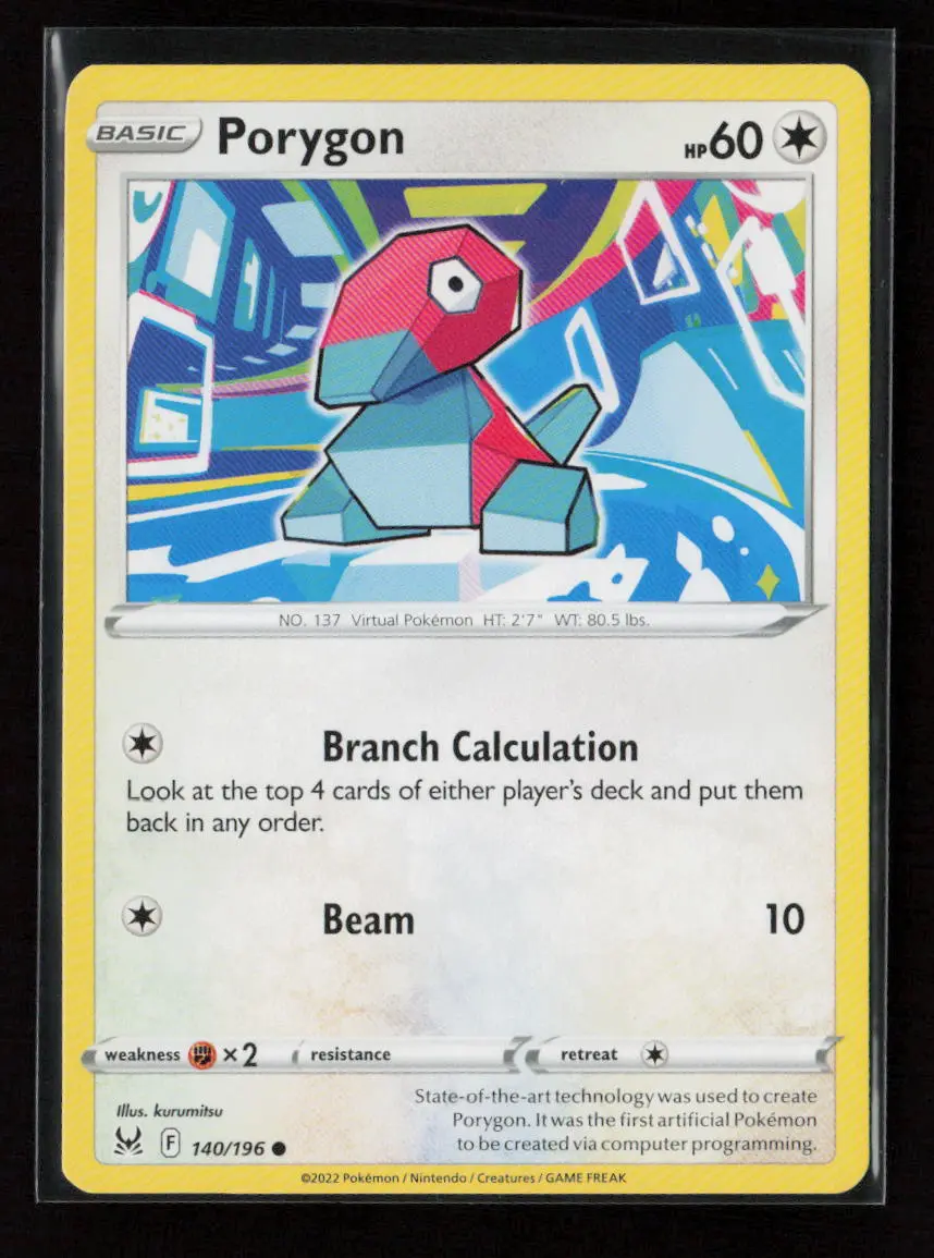 Porygon Common Swsh11: Lost Origin 140/196 Lp 1