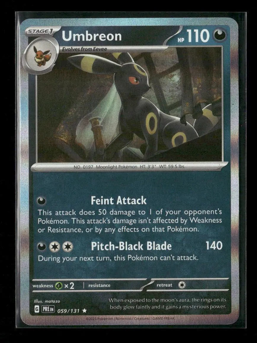 Umbreon Rare Sv: Prismatic Evolutions 059/131 Nm 1