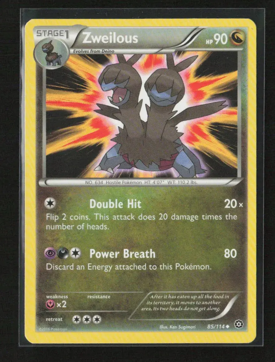 Zweilous Uncommon Xy - Steam Siege 85/114 Lp 1