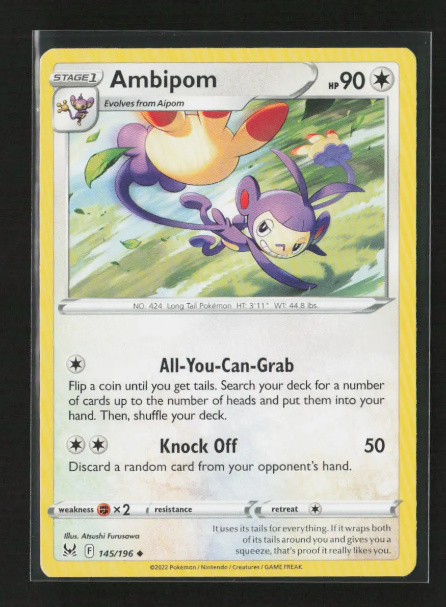 Ambipom Uncommon Swsh11: Lost Origin 145/196 Nm 1