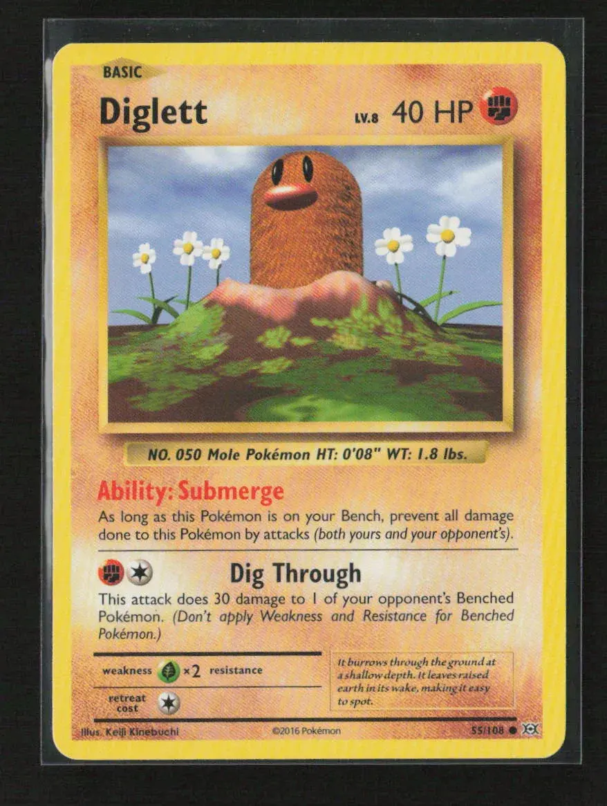 Diglett Common Xy - Evolutions 55/108 Lp 1