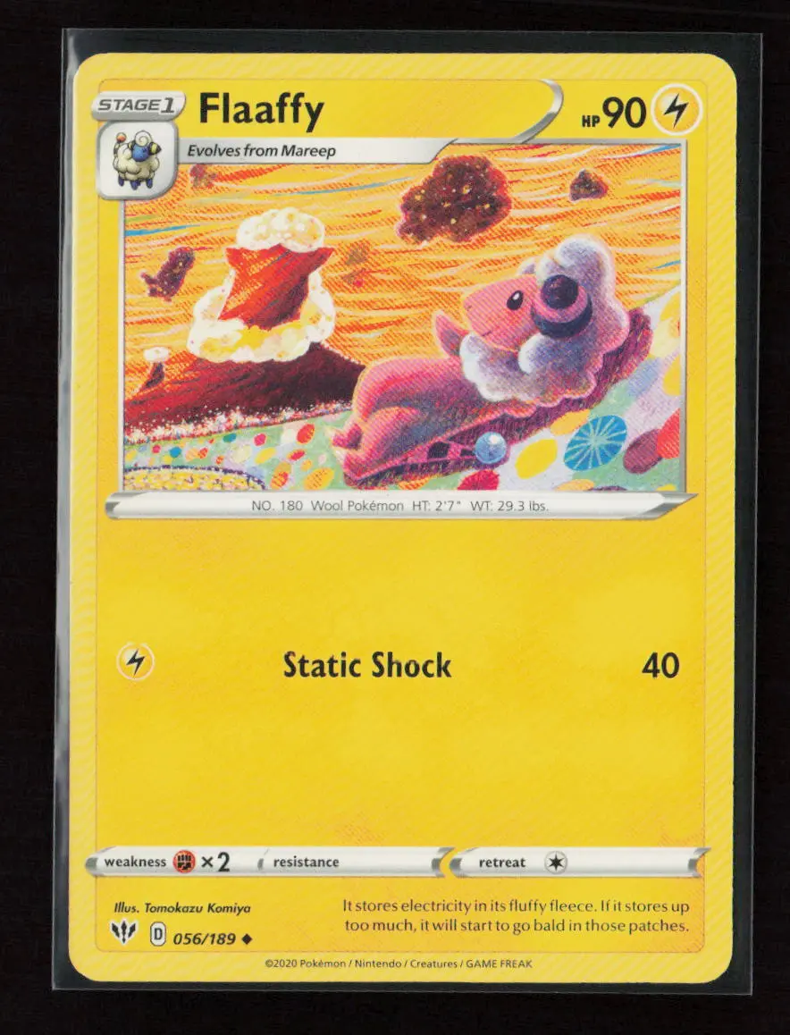 Flaaffy Uncommon Swsh03: Darkness Ablaze 056/189 Lp 1